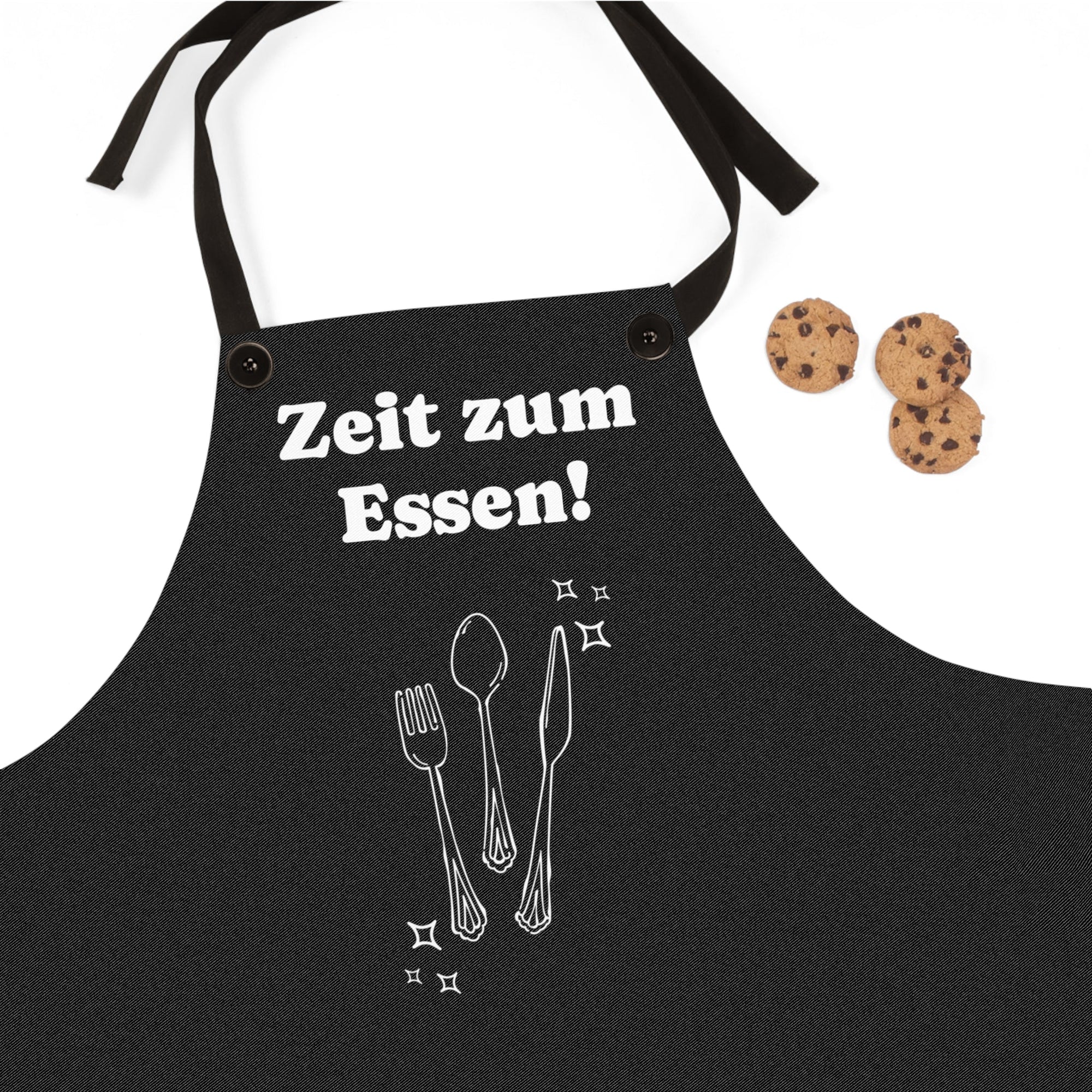 Zeit zum Essen Black Apron - German Kitchen Cooking Chef Gift