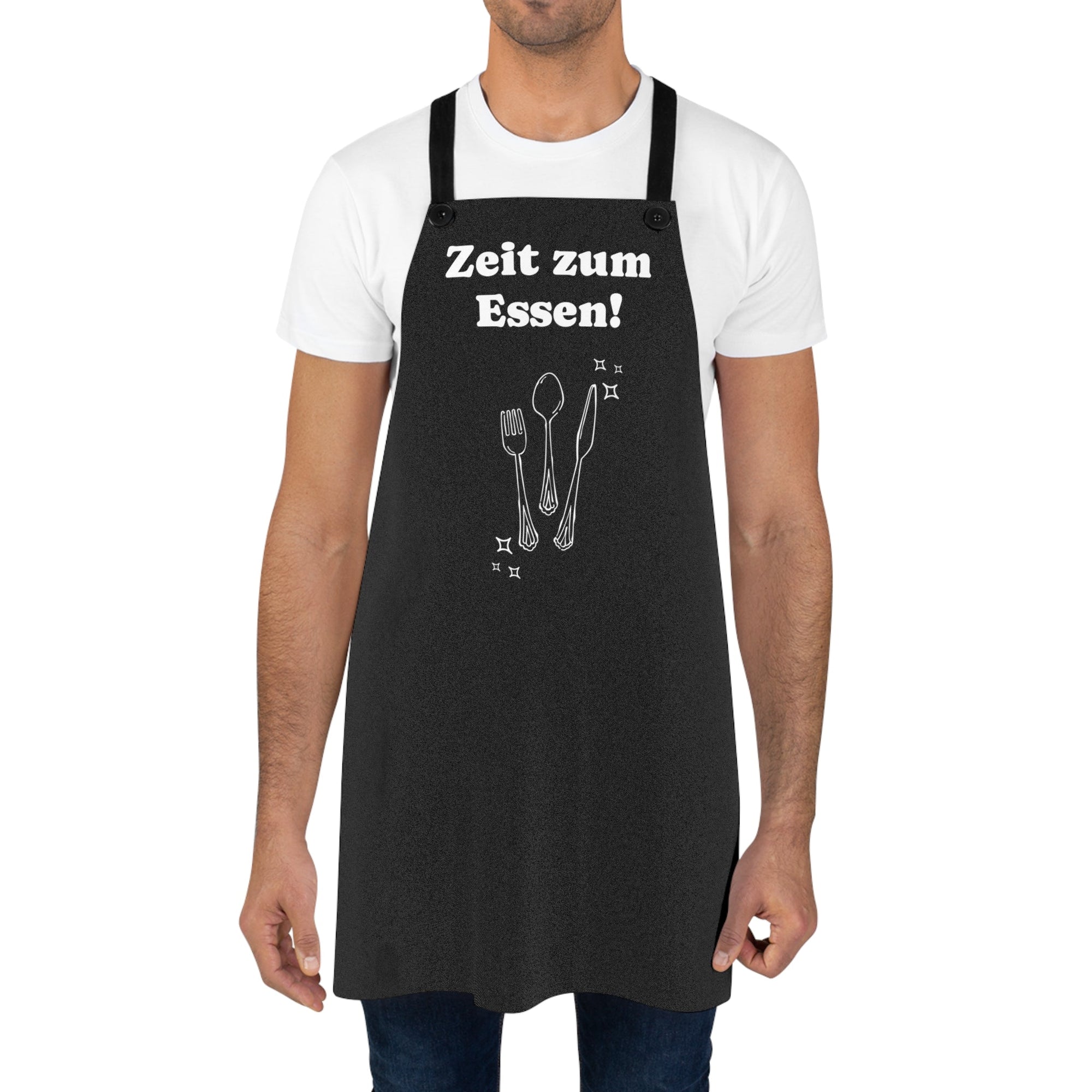 Zeit zum Essen Black Apron - German Kitchen Cooking Chef Gift