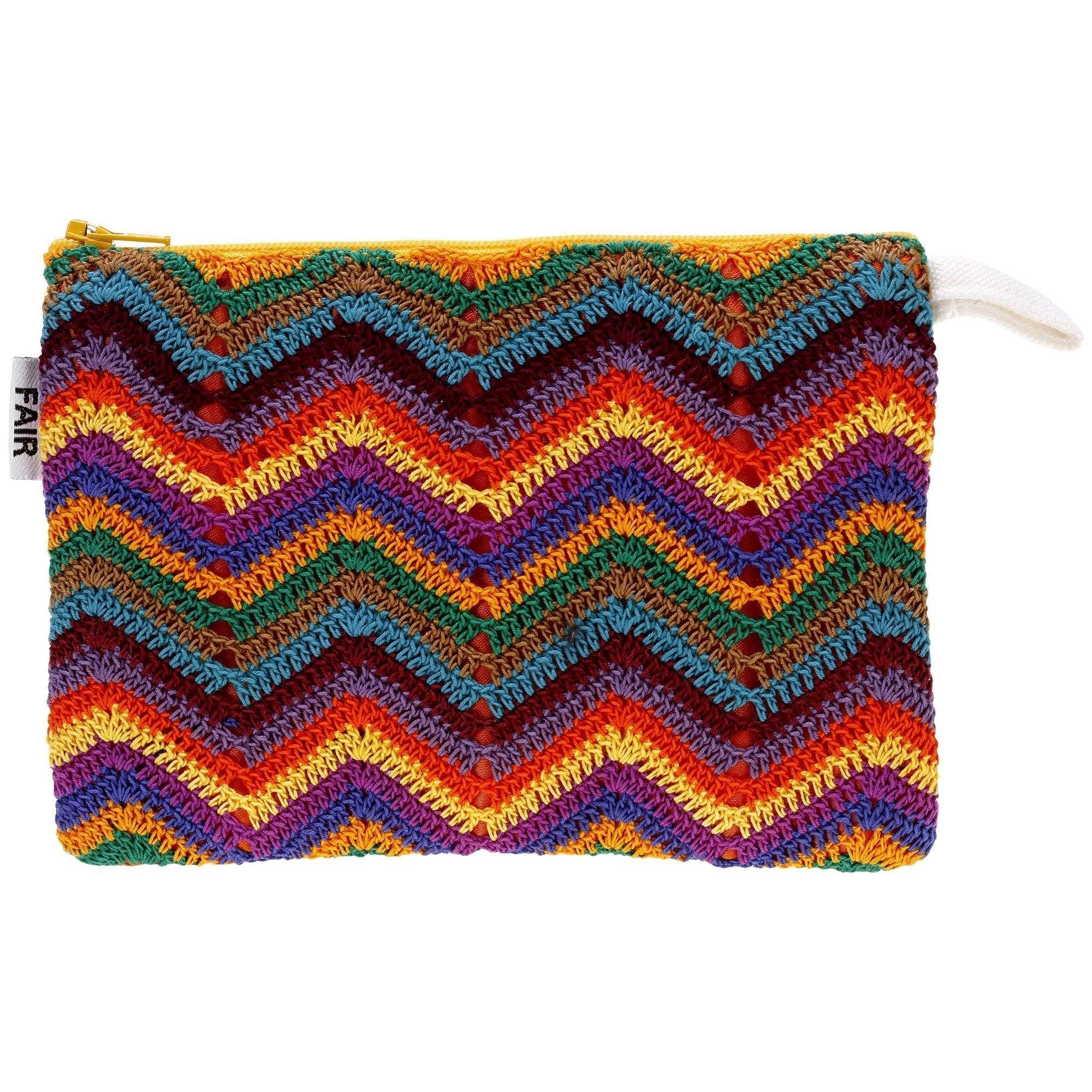 Zig Zag Crochet Coin Purse/Zipper Pouch Clutch & Wallets & Coin Bags La Vie Bien Zig Zag Crochet Coin Purse/Zipper Pouch