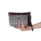 ZigZag Leather Geometric Wristlet Bag - Thailand Bags La Vie Bien ZigZag Leather Geometric Wristlet Bag - Thailand