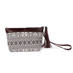 ZigZag Leather Geometric Wristlet Bag - Thailand Bags La Vie Bien ZigZag Leather Geometric Wristlet Bag - Thailand