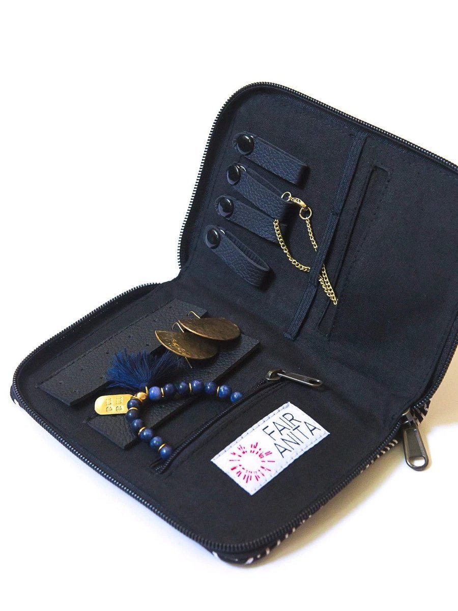 Zip Jewelry Travel Organizer - Grey Shine