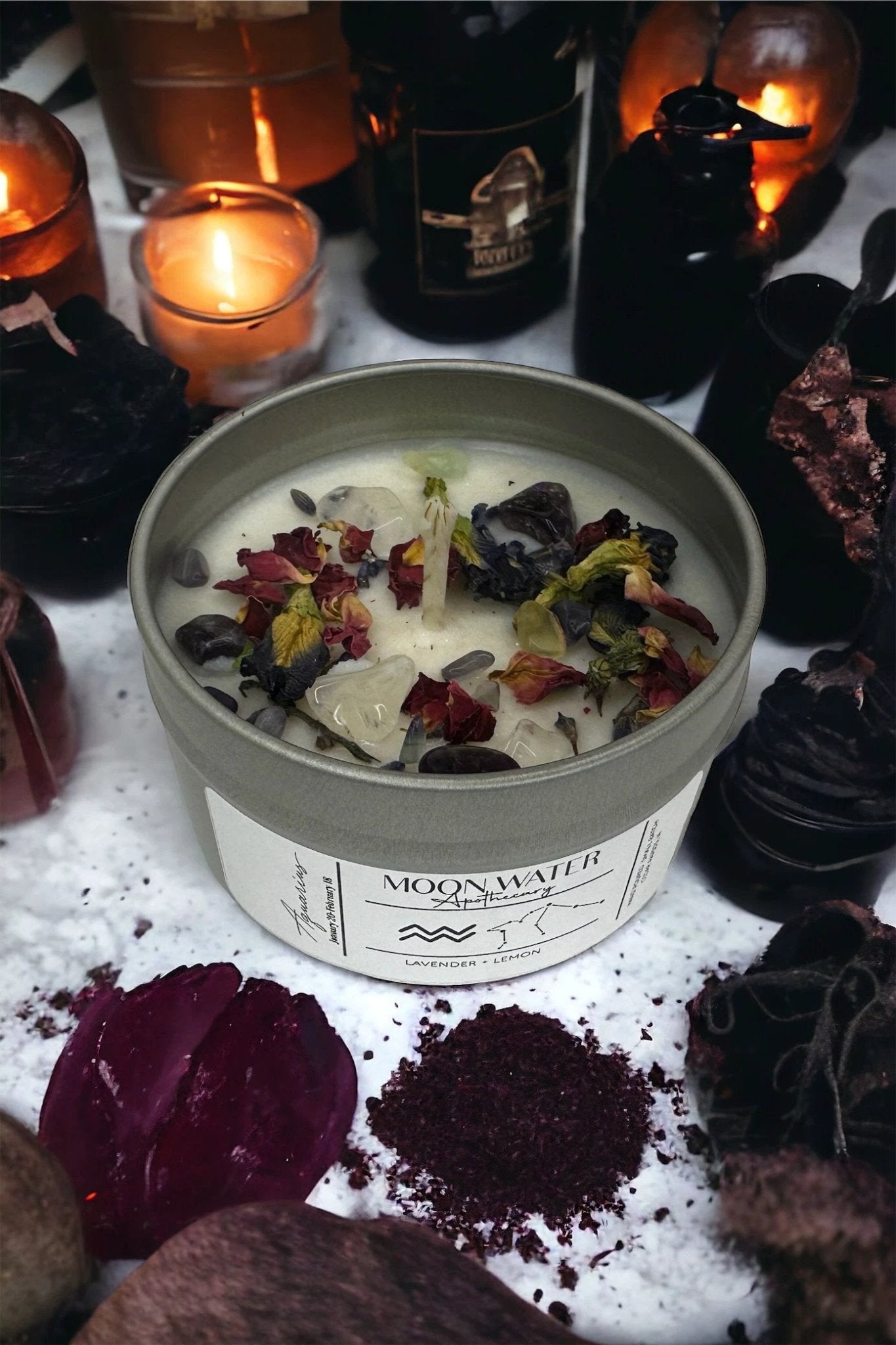 Zodiac Candles – 6 oz Astrology Inspired Candles with 40+ Hour Burn Time - by Moon Water Apothecary!
