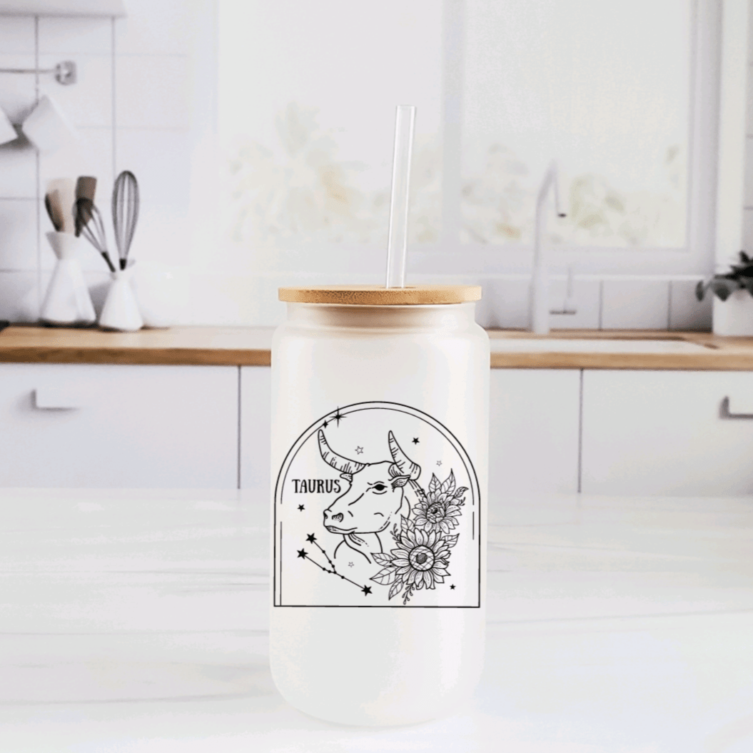 Zodiac Constellation Glass Cup Drinkware La Vie Bien Zodiac Constellation Glass Cup