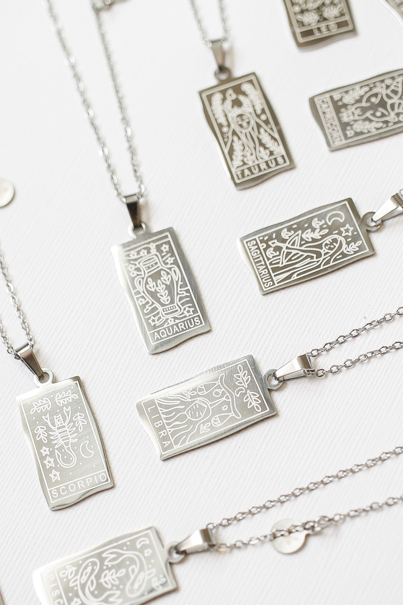 Zodiac Pendant Necklace by Rose & Clay