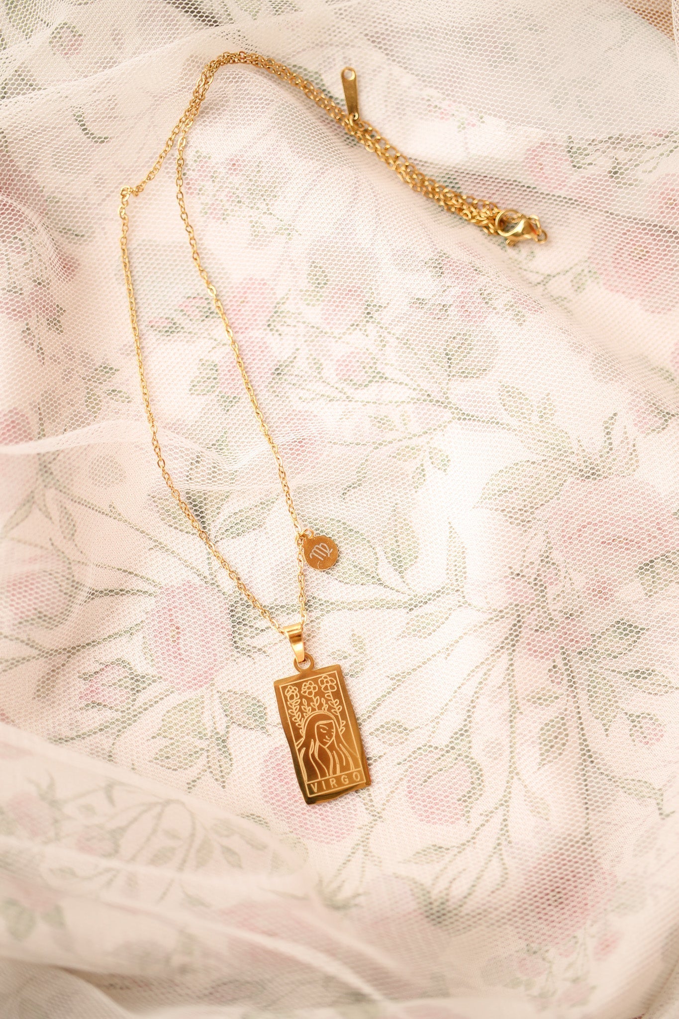 Zodiac Pendant Necklace by Rose & Clay