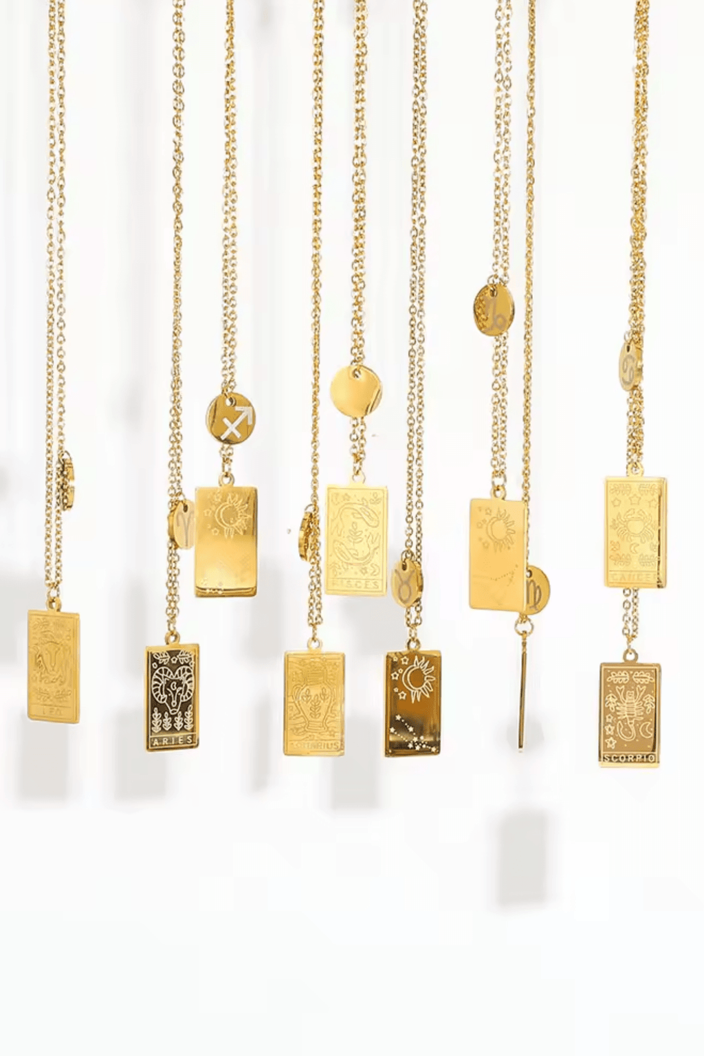 Zodiac Pendant Necklace by Rose & Clay