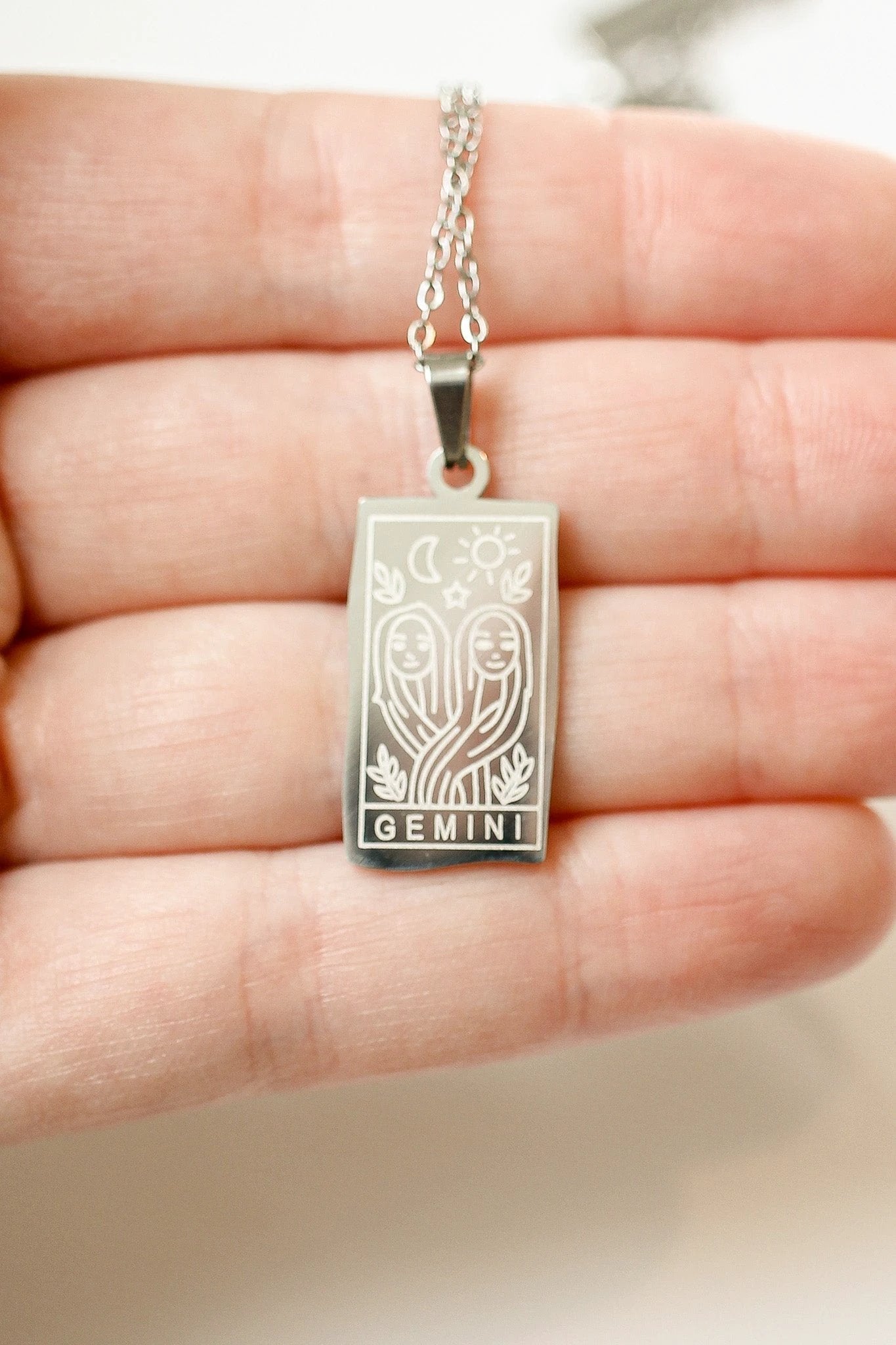 Zodiac Pendant Necklace by Rose & Clay