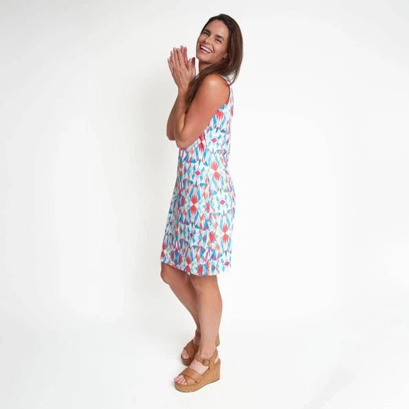 Zoey Quick Dry Sleeveless Shift Dress with Pockets La Vie Bien Zoey Quick Dry Sleeveless Shift Dress with Pockets