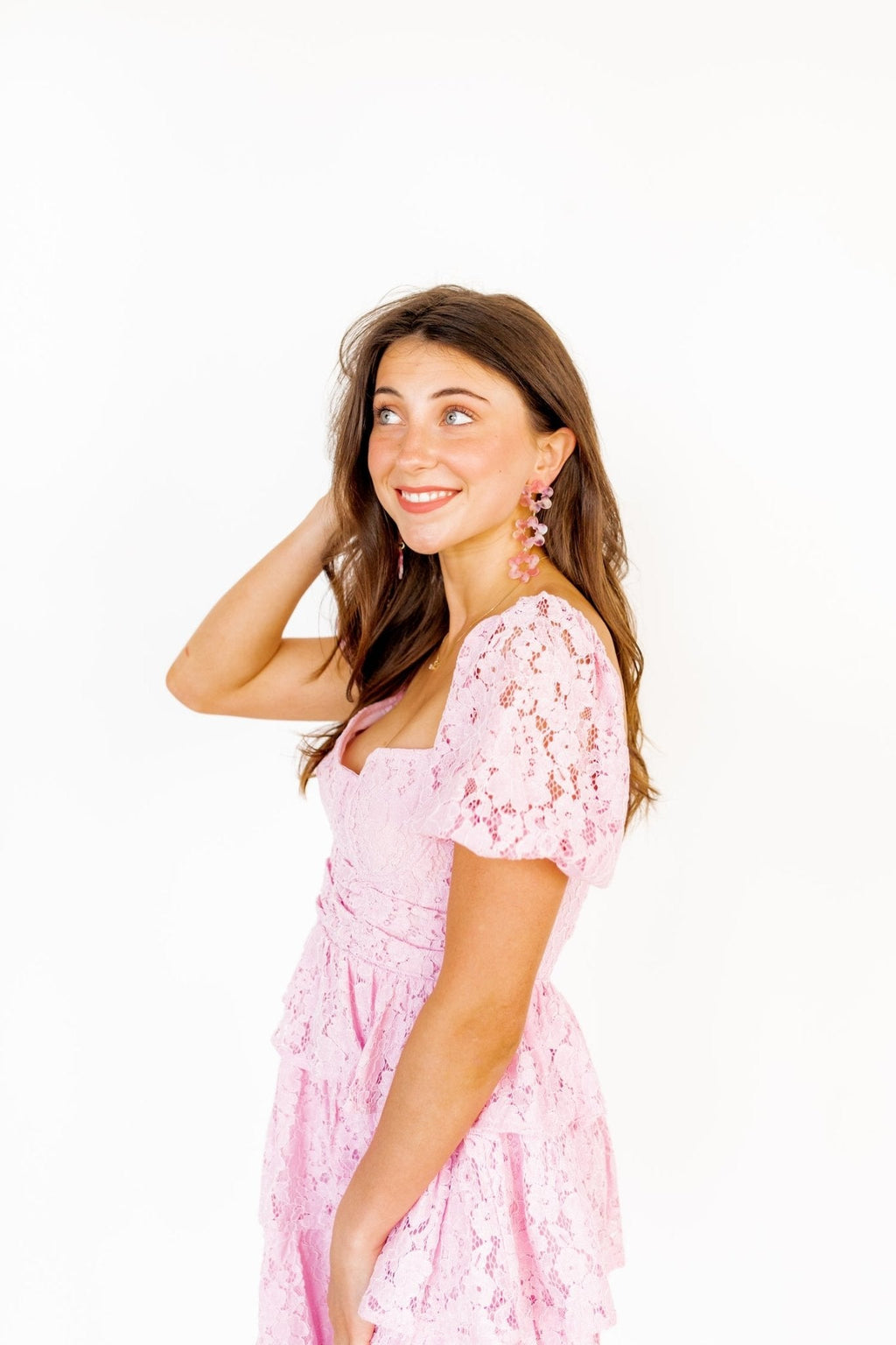 Zoey Statement Earrings - Rose Water