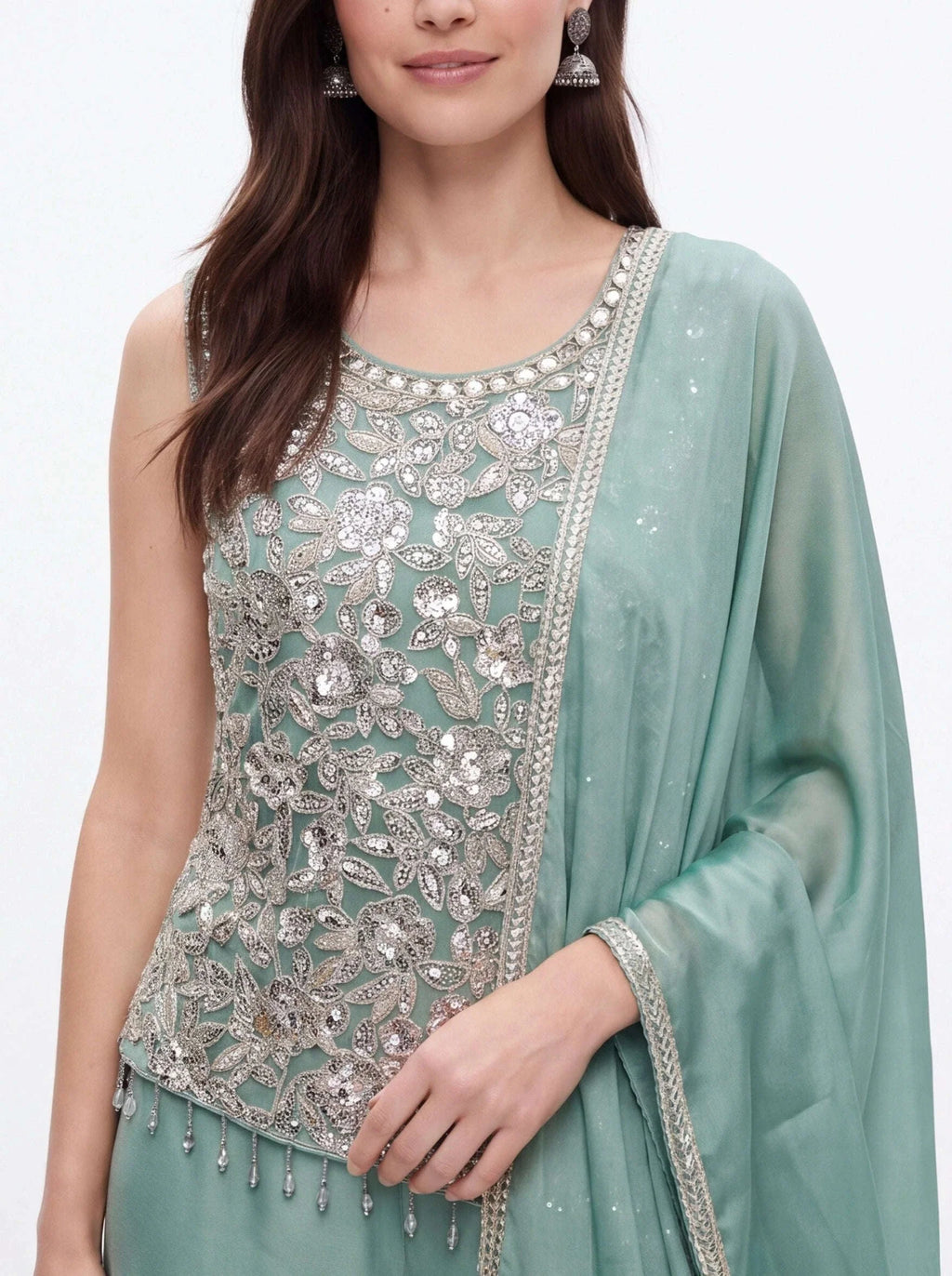 2078 - Heavy party wear sharara set