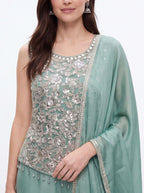 2078 - Heavy party wear sharara set