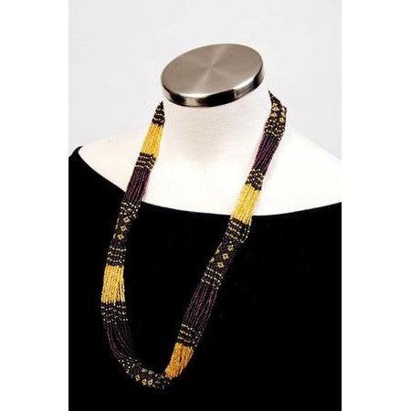 Zul Seed Bead Necklace - Guatemala La Vie Bien Zul Seed Bead Necklace - Guatemala