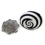 Zulu Wire Basket Bowl - Black + White, Small La Vie Bien Zulu Wire Basket Bowl - Black + White, Small